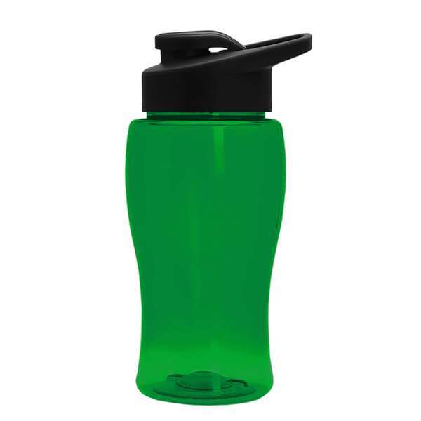 Mini Transparent Sports Bottle, 18oz. - Drink Thru Lid