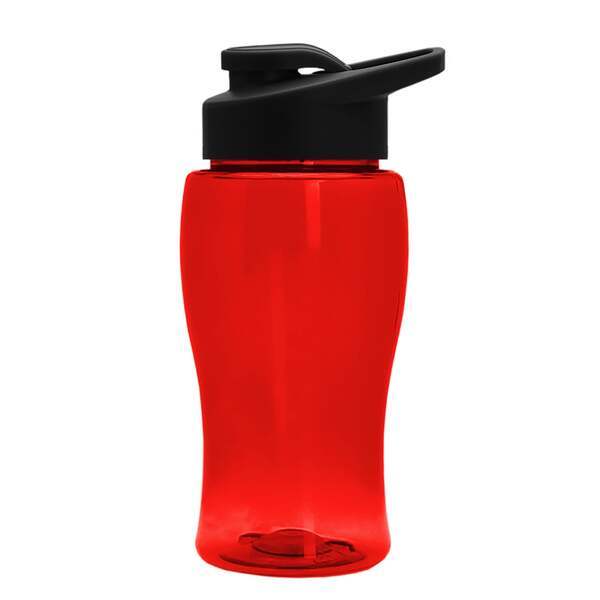Mini Transparent Sports Bottle, 18oz. - Drink Thru Lid