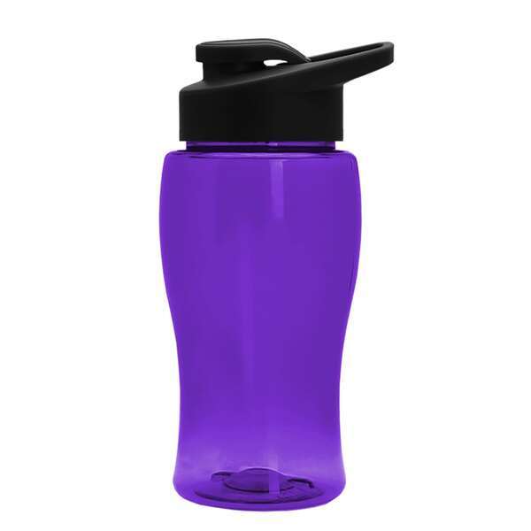 Mini Transparent Sports Bottle, 18oz. - Drink Thru Lid