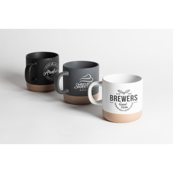 Terra Clay Base Ceramic Mug, 12oz.