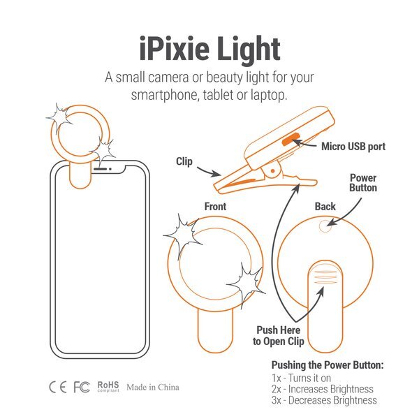 Pixie Light Smartphone Selfie Light