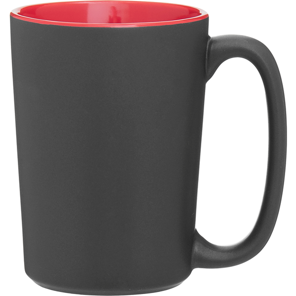 Rocca Black Stoneware Mug, 12oz. - Black