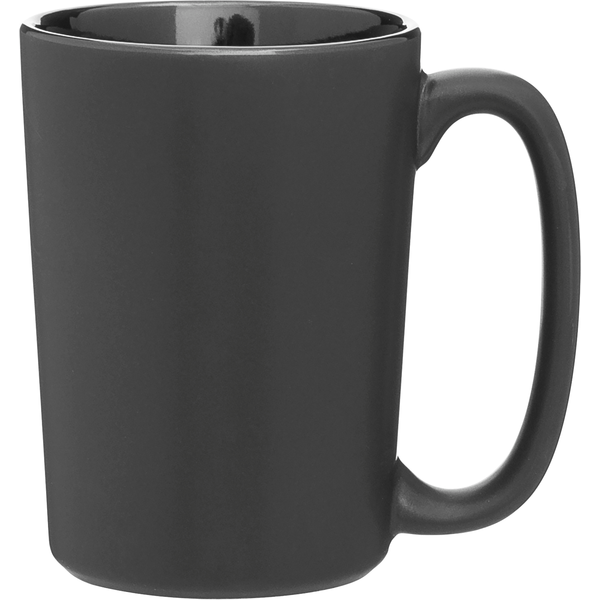Rocca Black Stoneware Mug, 12oz. - Black