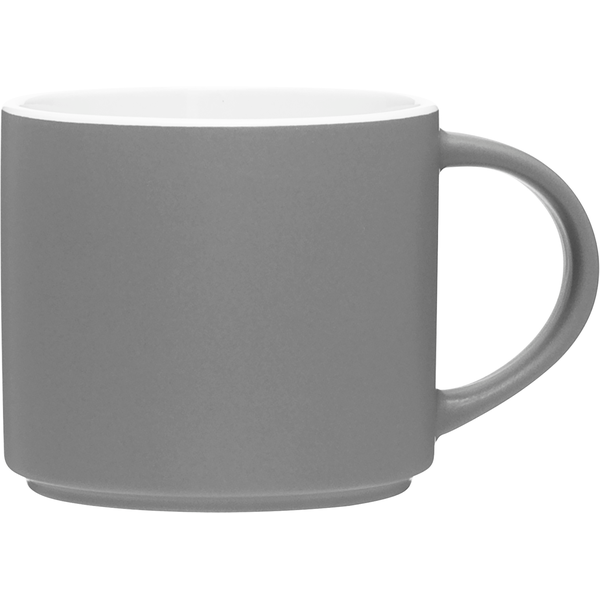 Monaco Gray Stoneware Mug, 16oz.