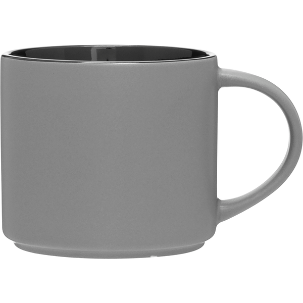 Monaco Gray Stoneware Mug, 16oz.