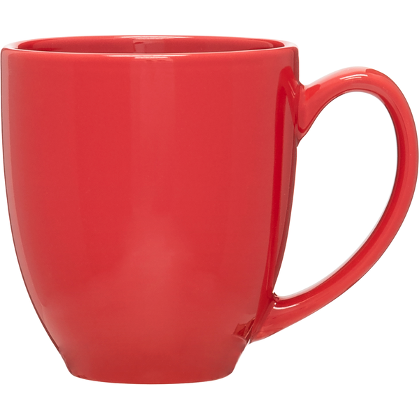 Glossy Bistro Ceramic Mug, 15 oz. - Bright Colors