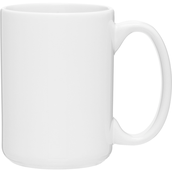 Glossy Grande Ceramic Mug, 15oz.