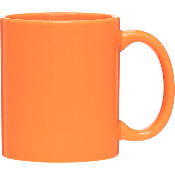 Classic C-Handle Mug, 11oz. - Red & Orange