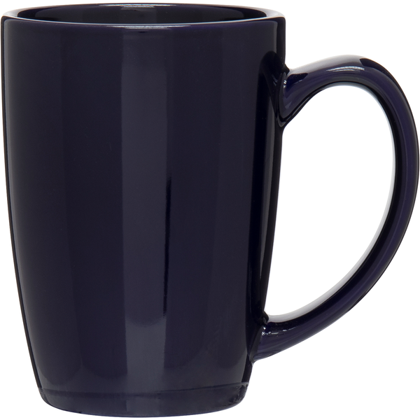 Glossy Contour Ceramic Mug, 14oz.