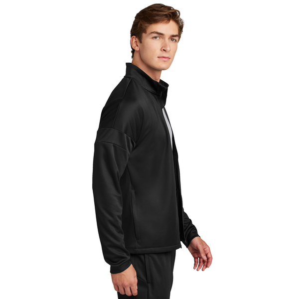 Sport-Tek® Travel Recycled Polyester Double Knit Full-Zip Men's Jacket