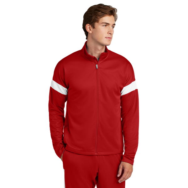 Sport-Tek® Travel Recycled Polyester Double Knit Full-Zip Men's Jacket