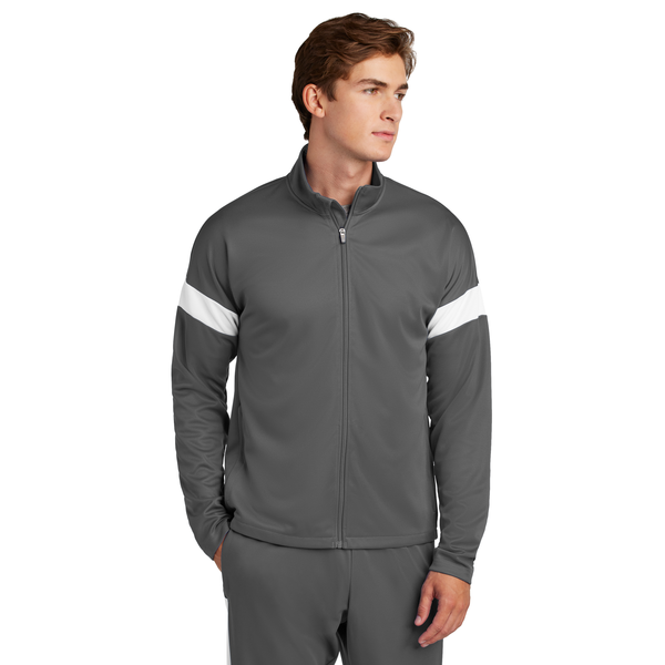Sport-Tek® Travel Recycled Polyester Double Knit Full-Zip Men's Jacket