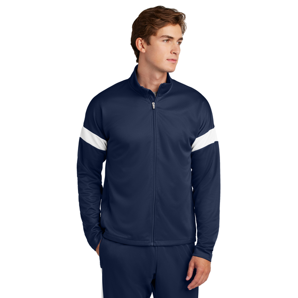 Sport-Tek® Travel Recycled Polyester Double Knit Full-Zip Men's Jacket