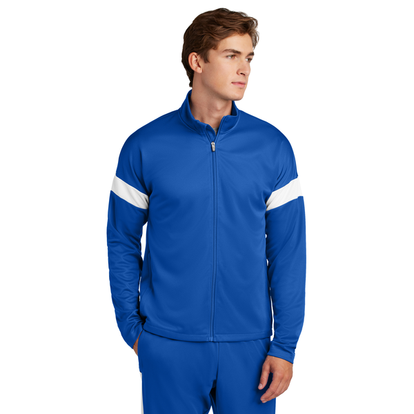 Sport-Tek® Travel Recycled Polyester Double Knit Full-Zip Men's Jacket