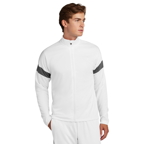 Sport-Tek® Travel Recycled Polyester Double Knit Full-Zip Men's Jacket
