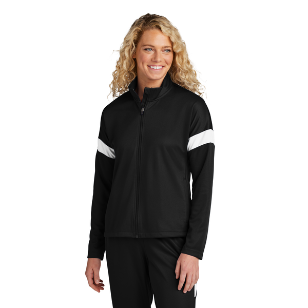 Sport-Tek® Travel Recycled Polyester Double Knit Full-Zip Ladies' Jacket