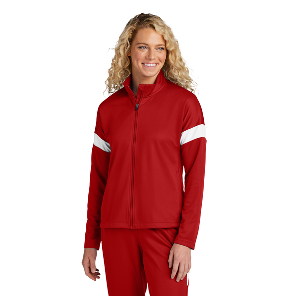 Sport-Tek® Travel Recycled Polyester Double Knit Full-Zip Ladies' Jacket