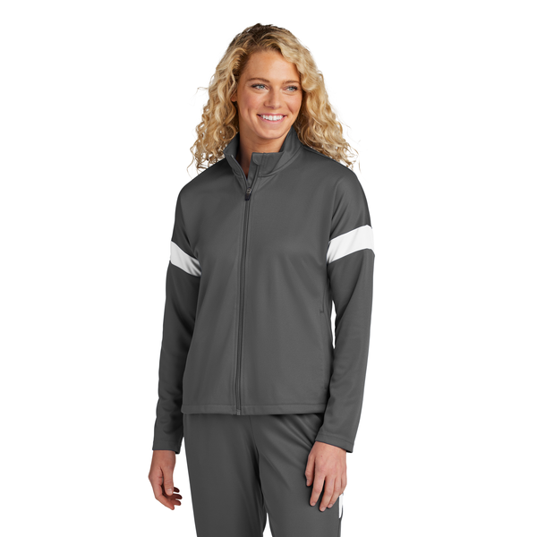 Sport-Tek® Travel Recycled Polyester Double Knit Full-Zip Ladies' Jacket
