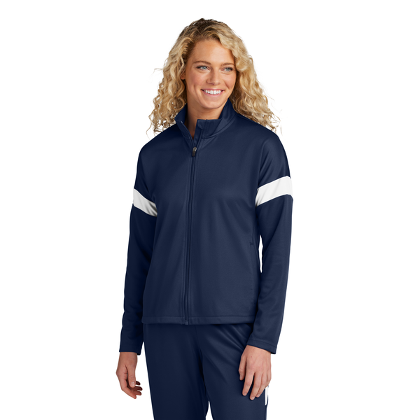 Sport-Tek® Travel Recycled Polyester Double Knit Full-Zip Ladies' Jacket