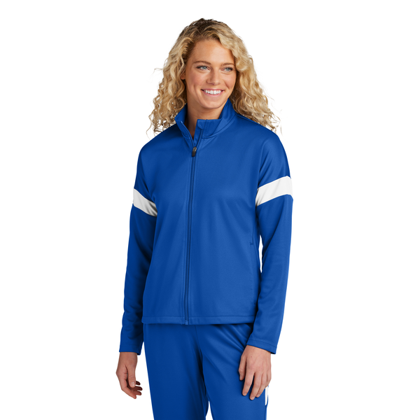 Sport-Tek® Travel Recycled Polyester Double Knit Full-Zip Ladies' Jacket
