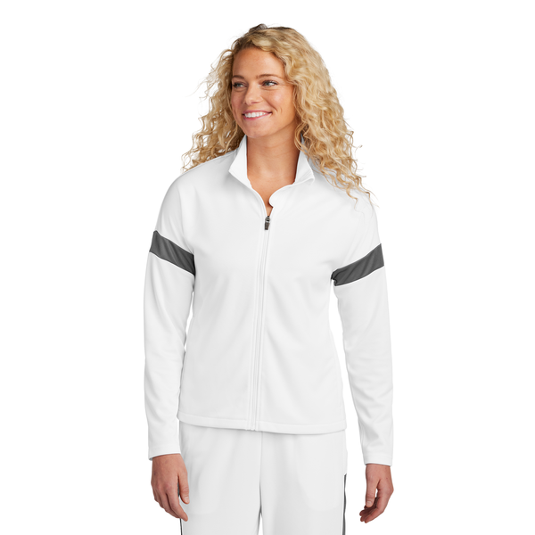 Sport-Tek® Travel Recycled Polyester Double Knit Full-Zip Ladies' Jacket