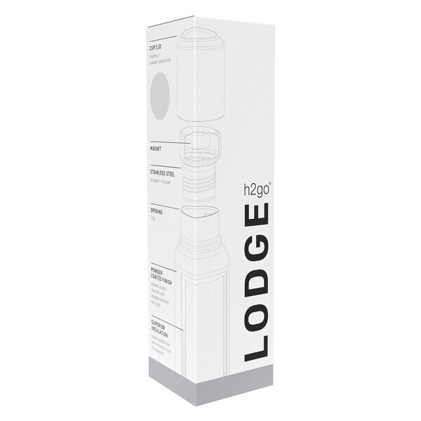 h2go Lodge Stainless Steel Bottle, 16.9oz.