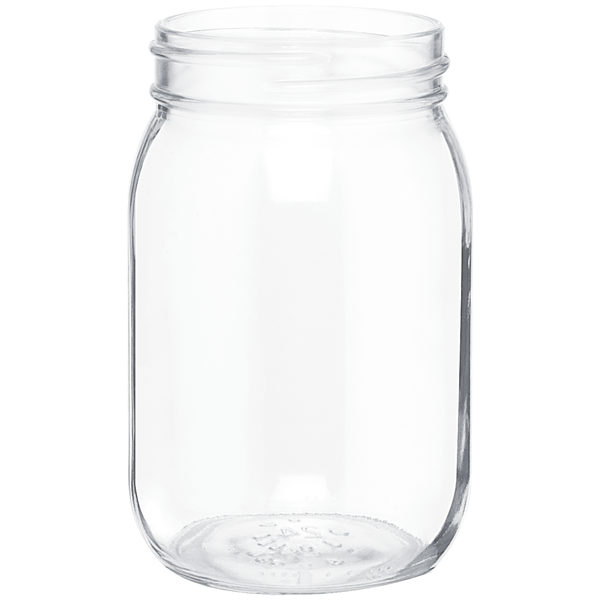 Glass Mason Jar, 16oz.