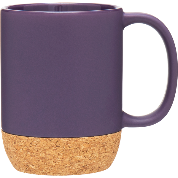 Beck Stoneware Mug w/ Cork, 13oz.
