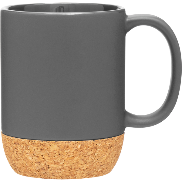 Beck Stoneware Mug w/ Cork, 13oz.