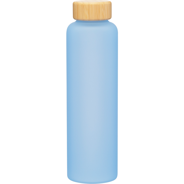 h2go Rincon Glass Bottle with Bamboo Lid, 18oz.