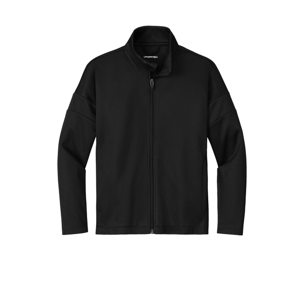 Sport-Tek® Travel Recycled Polyester Double Knit Full-Zip Youth Jacket