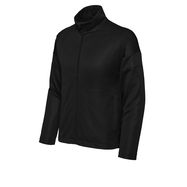 Sport-Tek® Travel Recycled Polyester Double Knit Full-Zip Youth Jacket