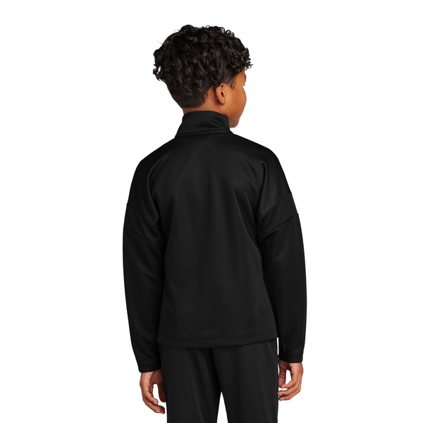 Sport-Tek® Travel Recycled Polyester Double Knit Full-Zip Youth Jacket