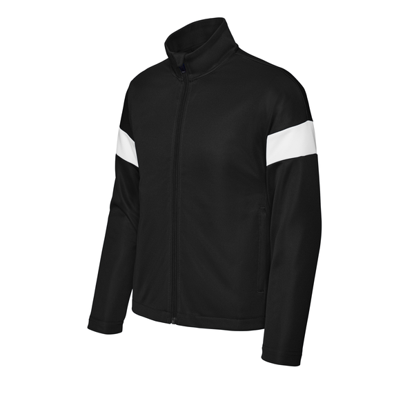 Sport-Tek® Travel Recycled Polyester Double Knit Full-Zip Youth Jacket