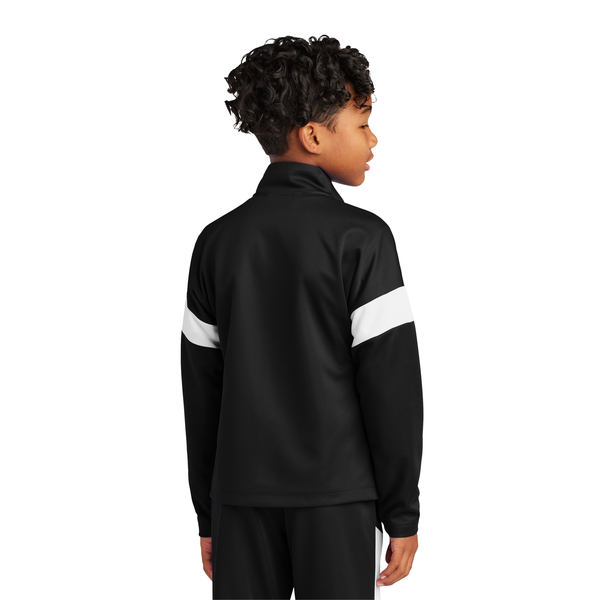 Sport-Tek® Travel Recycled Polyester Double Knit Full-Zip Youth Jacket