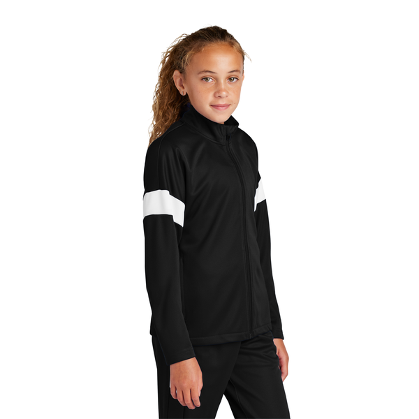 Sport-Tek® Travel Recycled Polyester Double Knit Full-Zip Youth Jacket