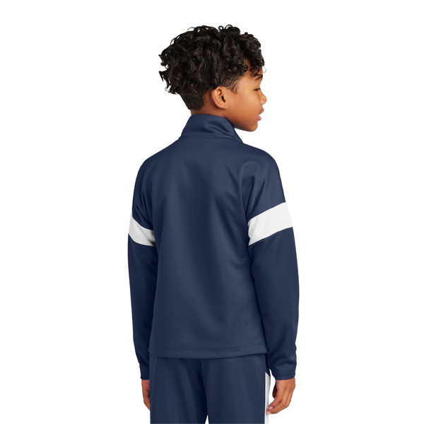 Sport-Tek® Travel Recycled Polyester Double Knit Full-Zip Youth Jacket