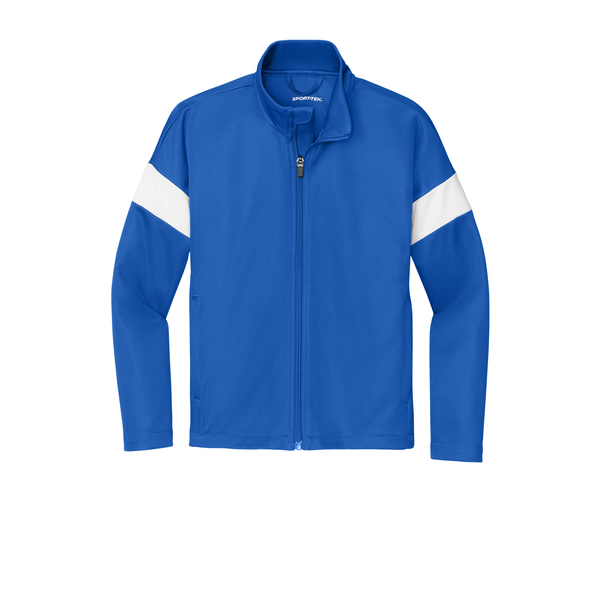 Sport-Tek® Travel Recycled Polyester Double Knit Full-Zip Youth Jacket