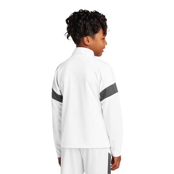 Sport-Tek® Travel Recycled Polyester Double Knit Full-Zip Youth Jacket