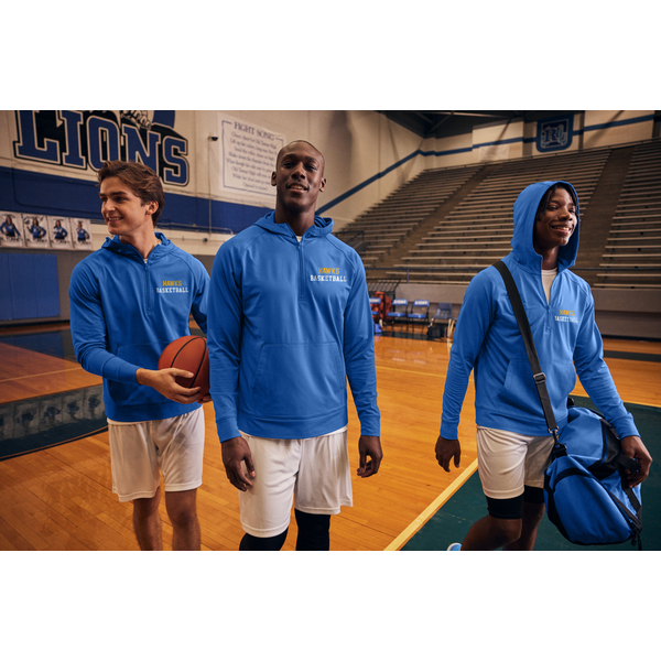 Sport-Tek® Sport-Wick® Stretch Poly/Spandex 1/2-Zip Men's Hoodie