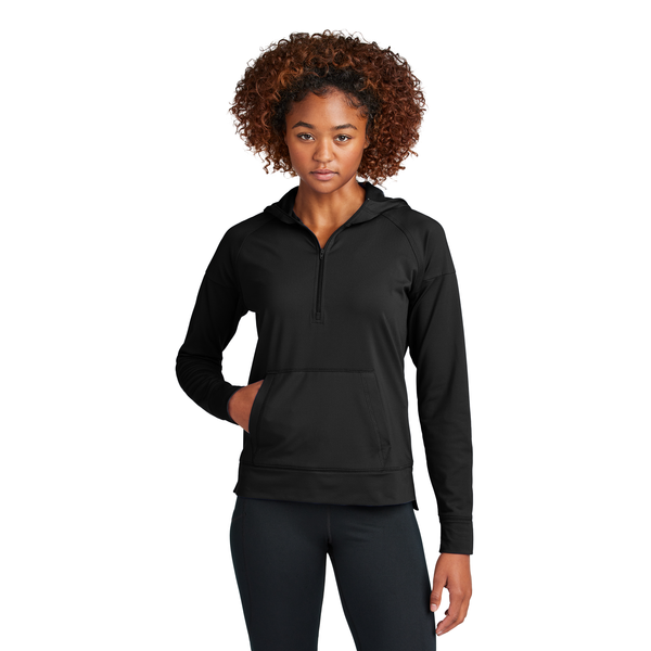 Sport-Tek® Sport-Wick® Stretch Poly/Spandex 1/2-Zip Ladies' Hoodie