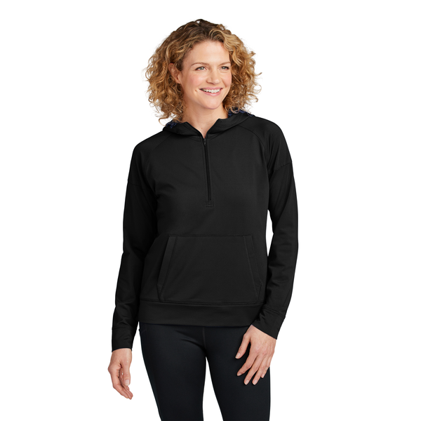 Sport-Tek® Sport-Wick® Stretch Poly/Spandex 1/2-Zip Ladies' Hoodie