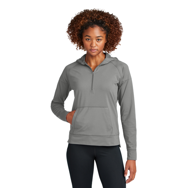 Sport-Tek® Sport-Wick® Stretch Poly/Spandex 1/2-Zip Ladies' Hoodie