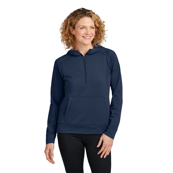 Sport-Tek® Sport-Wick® Stretch Poly/Spandex 1/2-Zip Ladies' Hoodie
