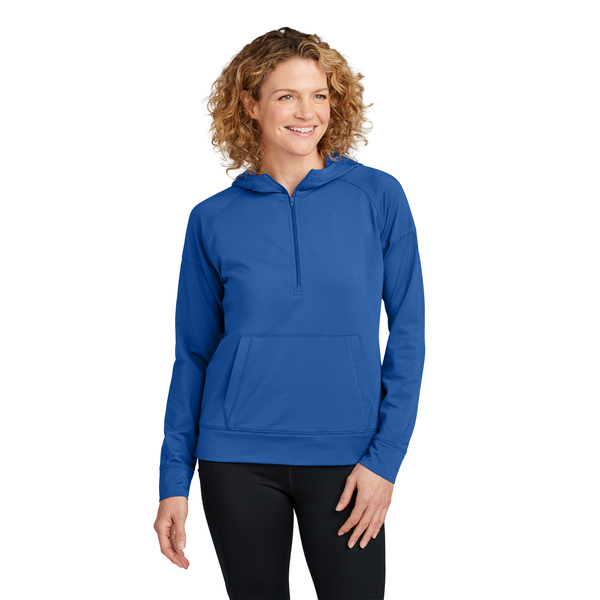 Sport-Tek® Sport-Wick® Stretch Poly/Spandex 1/2-Zip Ladies' Hoodie