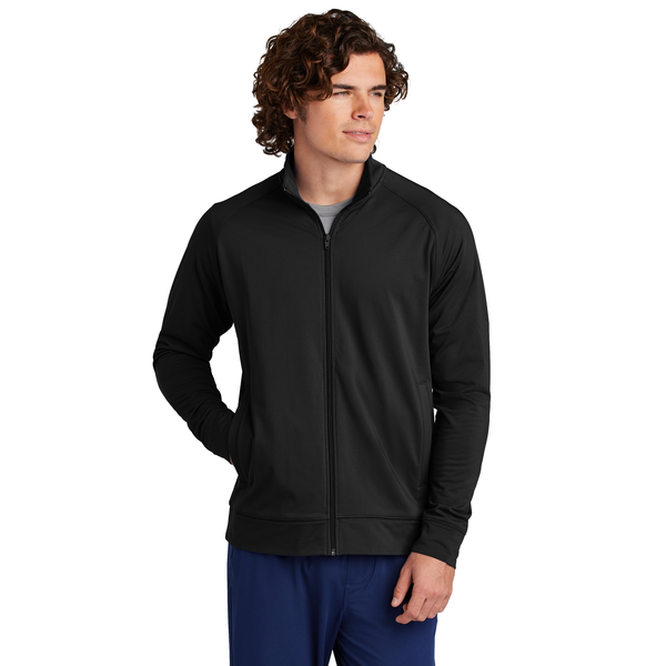 Sport-Tek® Sport-Wick® Stretch Full-Zip Poly/Spandex Cadet Men's Jacket