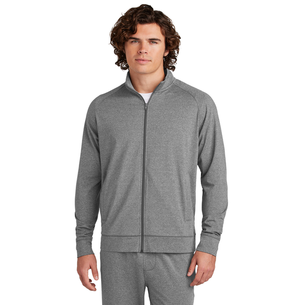 Sport-Tek® Sport-Wick® Stretch Full-Zip Poly/Spandex Cadet Men's Jacket