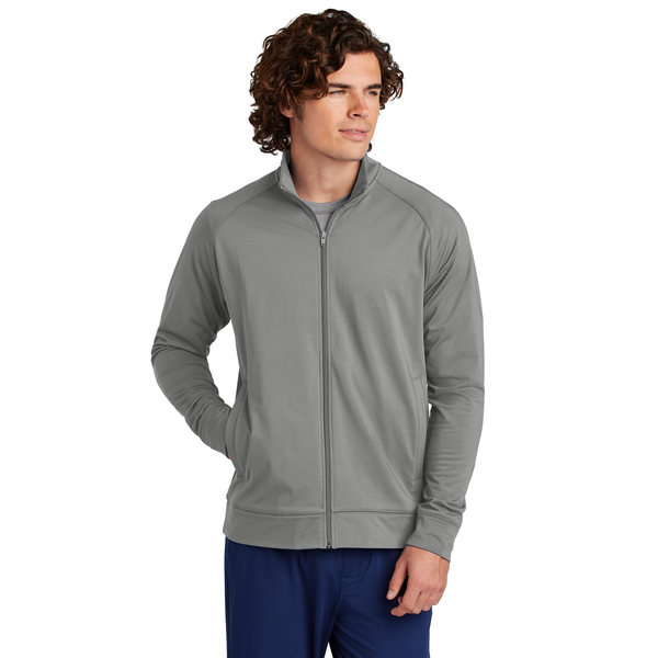 Sport-Tek® Sport-Wick® Stretch Full-Zip Poly/Spandex Cadet Men's Jacket