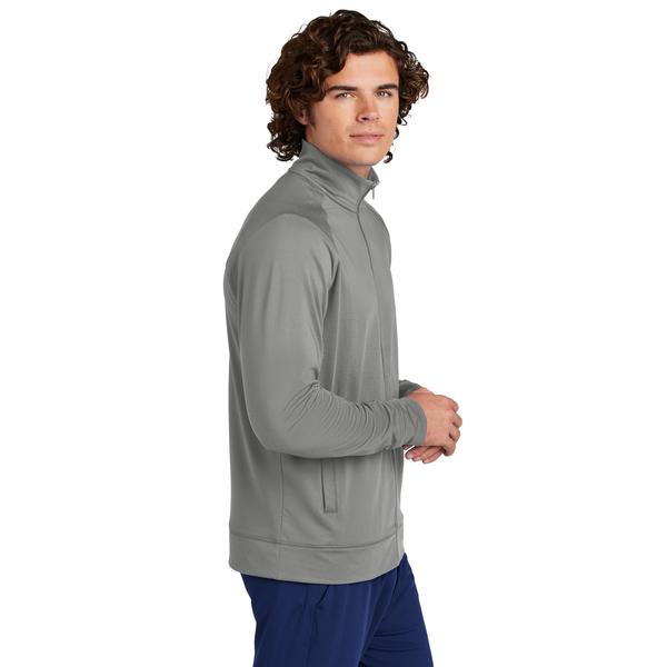 Sport-Tek® Sport-Wick® Stretch Full-Zip Poly/Spandex Cadet Men's Jacket