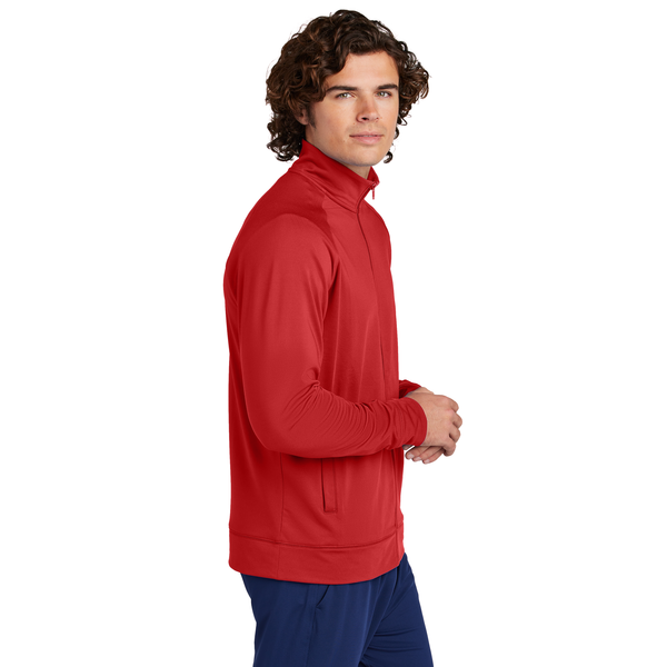 Sport-Tek® Sport-Wick® Stretch Full-Zip Poly/Spandex Cadet Men's Jacket
